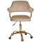 Стілець Onder Mebli Jeff GD-OFFICE Кавовий B-1042 Оксамит-1-thumb