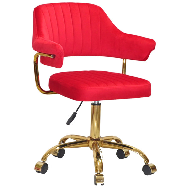 Стілець Onder Mebli Jeff GD-OFFICE Червоний B-1016 Оксамит-0