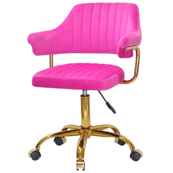 Стілець Onder Mebli Jeff GD-OFFICE Малина B-1023 Оксамит-1