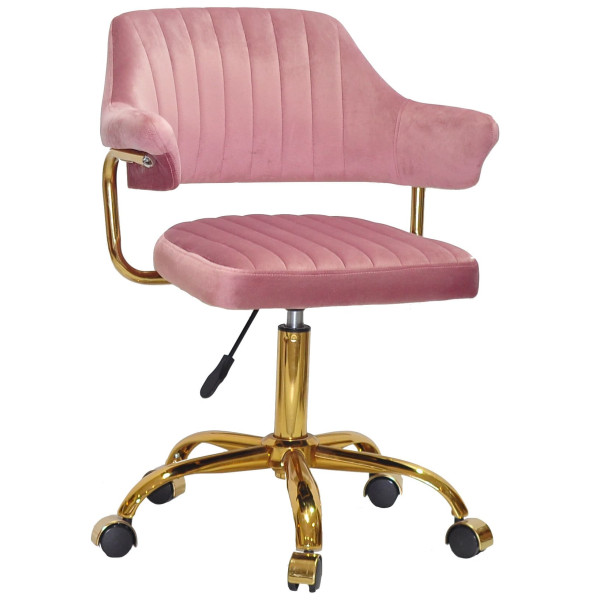 Стул Onder Mebli Jeff GD-OFFICE Пыльная Роза B-1030 Бархат-0