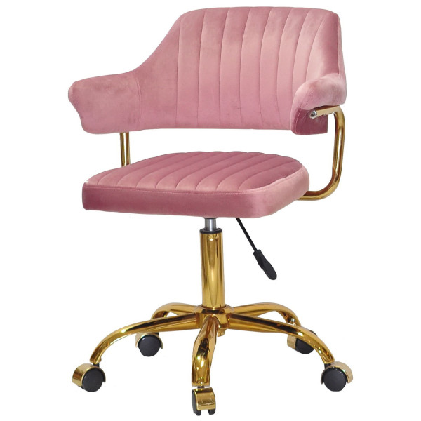 Стул Onder Mebli Jeff GD-OFFICE Пыльная Роза B-1030 Бархат-1