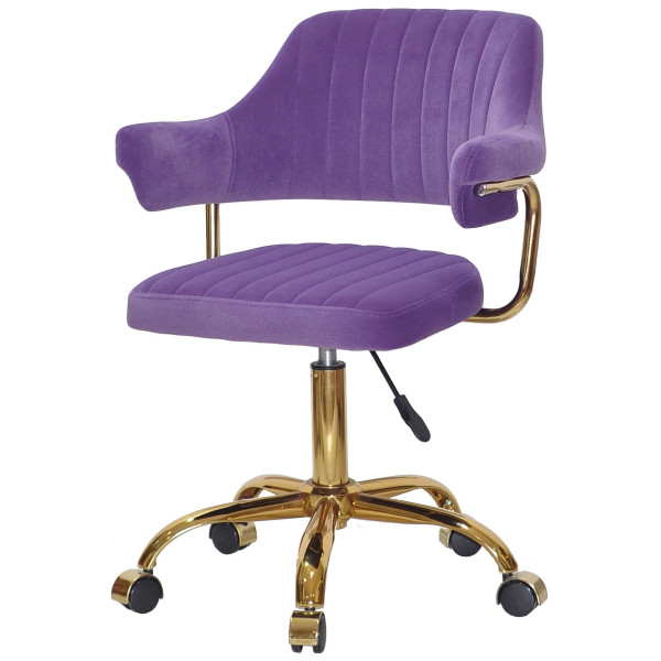 Стілець Onder Mebli Jeff GD-OFFICE Пурпуровий B-1013 Оксамит-1