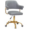 Стілець Onder Mebli Jeff GD-OFFICE Сірий 1001 Екошкіра-0-thumb