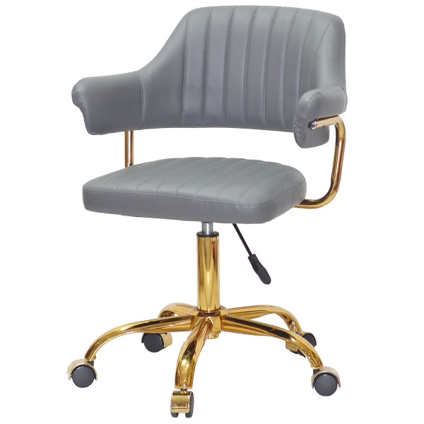 Стілець Onder Mebli Jeff GD-OFFICE Сірий 1001 Екошкіра-1