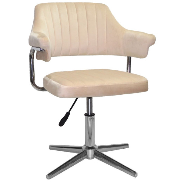 Стілець Onder Mebli Jeff MODERN BASE Бежевий B-1032 Оксамит-0