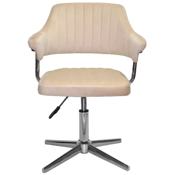 Стілець Onder Mebli Jeff MODERN BASE Бежевий B-1032 Оксамит-1