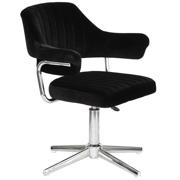 Стул Onder Mebli Jeff MODERN BASE Черный B-1011 Бархат-0