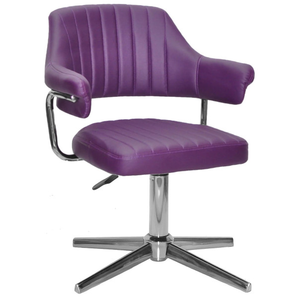 Стілець Onder Mebli Jeff MODERN BASE Фіолетовий 1031 Екошкіра-0