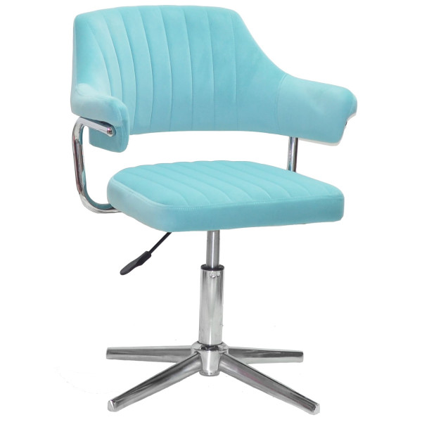 Стілець Onder Mebli Jeff MODERN BASE Блакитний B-1019 Оксамит-0