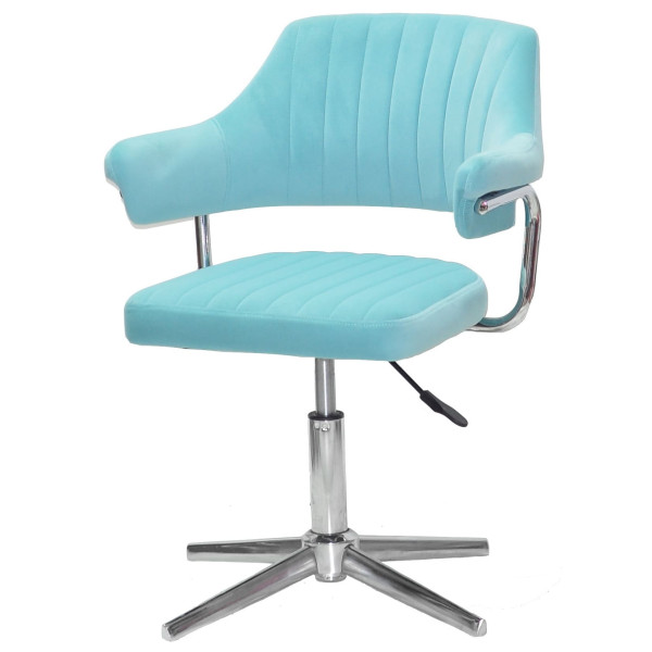 Стілець Onder Mebli Jeff MODERN BASE Блакитний B-1019 Оксамит-1