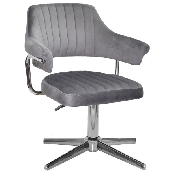 Стул Onder Mebli Jeff MODERN BASE Серый B-1034 Бархат-0