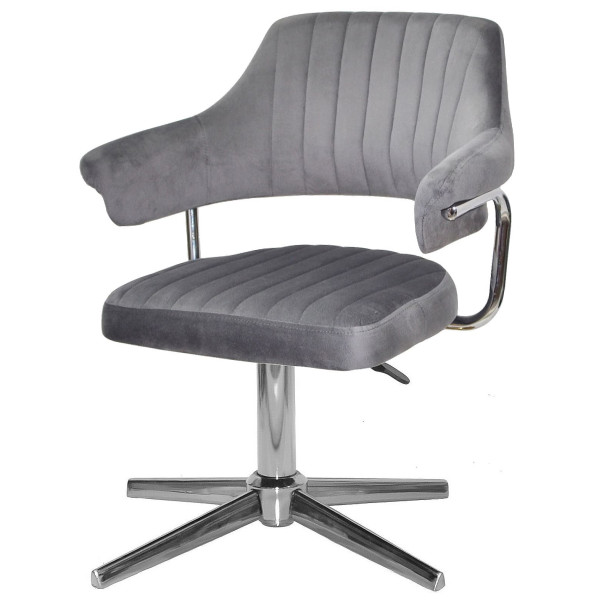 Стул Onder Mebli Jeff MODERN BASE Серый B-1034 Бархат-1