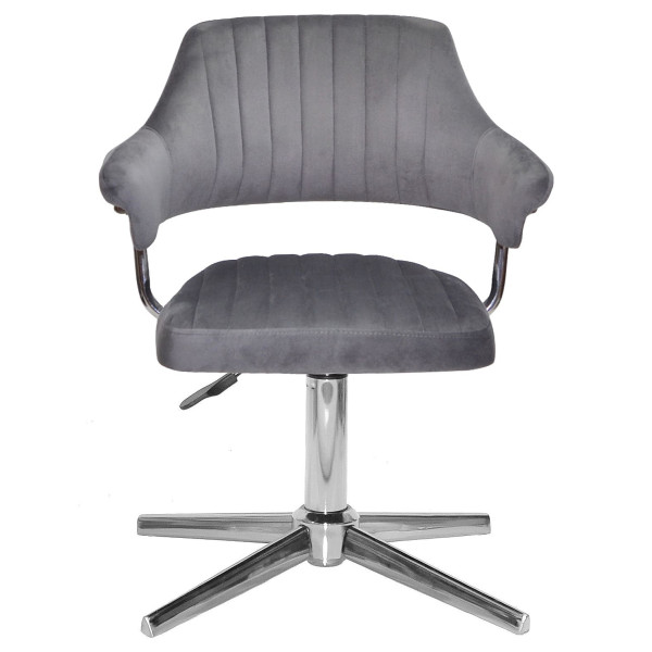 Стул Onder Mebli Jeff MODERN BASE Серый B-1034 Бархат-2