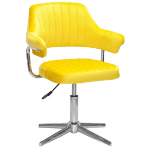 Стул Onder Mebli Jeff MODERN BASE Желтый B-1027 Бархат