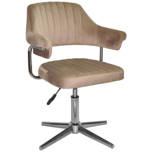 Стілець Onder Mebli Jeff MODERN BASE Кавовий B-1042 Оксамит