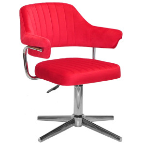 Стул Onder Mebli Jeff MODERN BASE Красный B-1016 Бархат