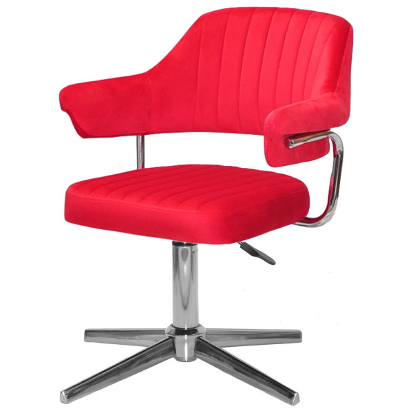 Стілець Onder Mebli Jeff MODERN BASE Червоний B-1016 Оксамит-2