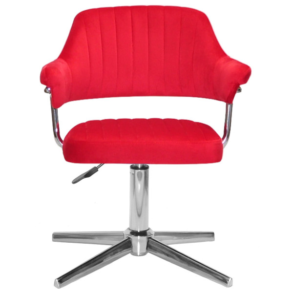 Стілець Onder Mebli Jeff MODERN BASE Червоний B-1016 Оксамит-1