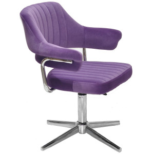 Стілець Onder Mebli Jeff MODERN BASE Пурпуровий B-1013 Оксамит