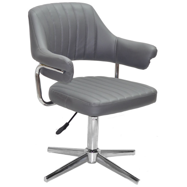 Стілець Onder Mebli Jeff MODERN BASE Сірий 1001 Екошкіра-0