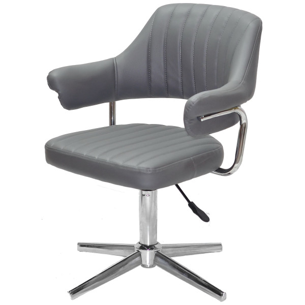 Стілець Onder Mebli Jeff MODERN BASE Сірий 1001 Екошкіра-2