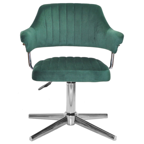 Стілець Onder Mebli Jeff MODERN BASE Зелений B-1036 Оксамит-1