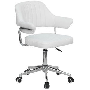 Стул Onder Mebli Jeff MODERN OFFICE Белый Экокожа