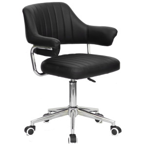 Стілець Onder Mebli Jeff MODERN OFFICE Чорний Екошкіра