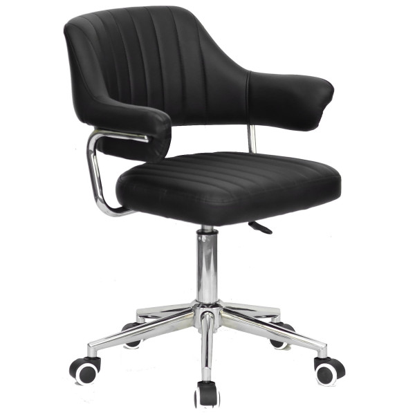 Стілець Onder Mebli Jeff MODERN OFFICE Чорний Екошкіра-0