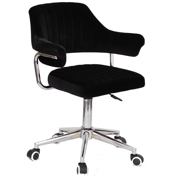 Стул Onder Mebli Jeff MODERN OFFICE Черный B-1011 Бархат-0