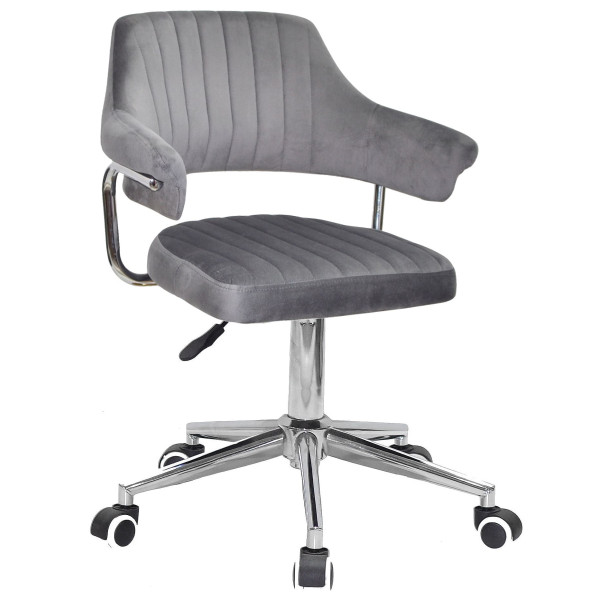 Стул Onder Mebli Jeff MODERN OFFICE Серый B-1034 Бархат-0