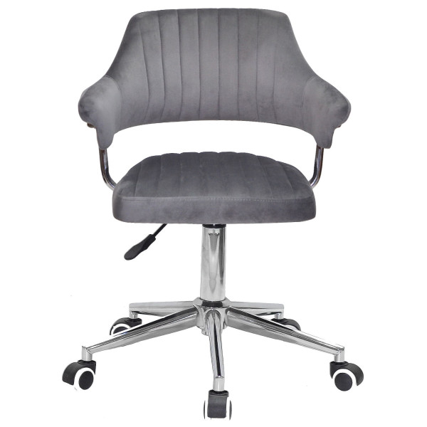Стул Onder Mebli Jeff MODERN OFFICE Серый B-1034 Бархат-2