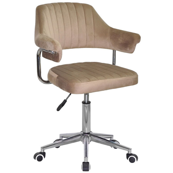 Стілець Onder Mebli Jeff MODERN OFFICE Кавовий B-1042 Оксамит-0