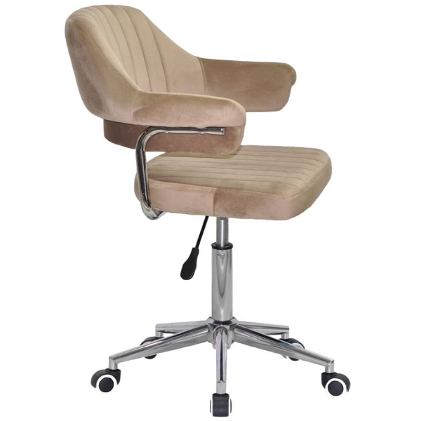 Стілець Onder Mebli Jeff MODERN OFFICE Кавовий B-1042 Оксамит-2