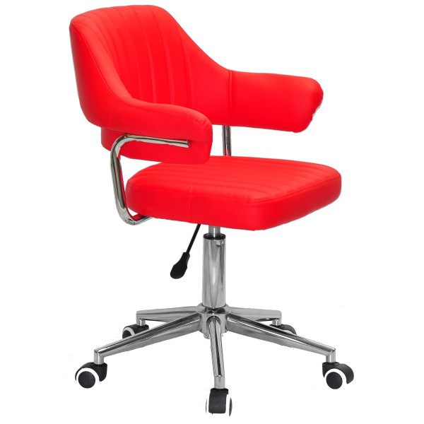 Стул Onder Mebli Jeff MODERN OFFICE Красный 1007 Экокожа-0