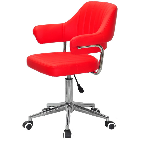 Стул Onder Mebli Jeff MODERN OFFICE Красный 1007 Экокожа-2