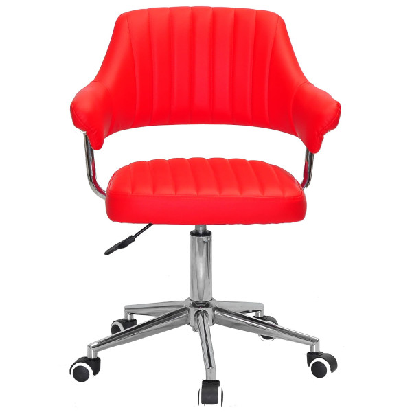 Стул Onder Mebli Jeff MODERN OFFICE Красный 1007 Экокожа-1