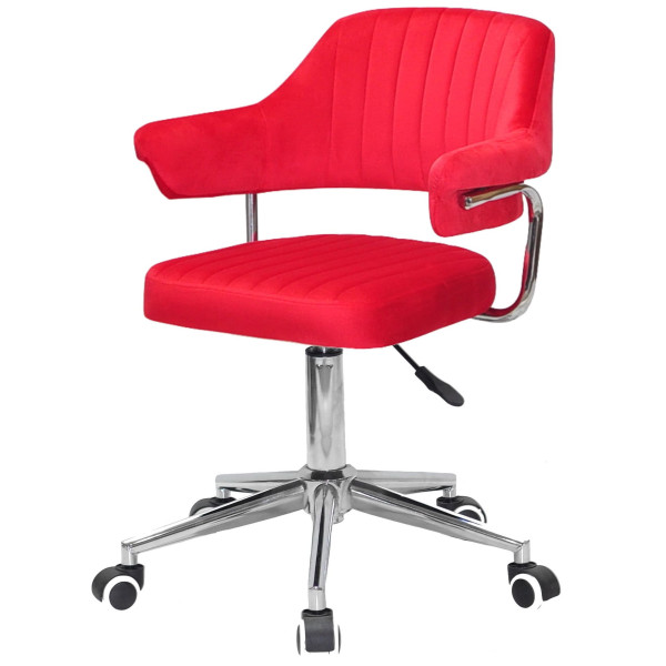 Стілець Onder Mebli Jeff MODERN OFFICE Червоний B-1016 Оксамит-2