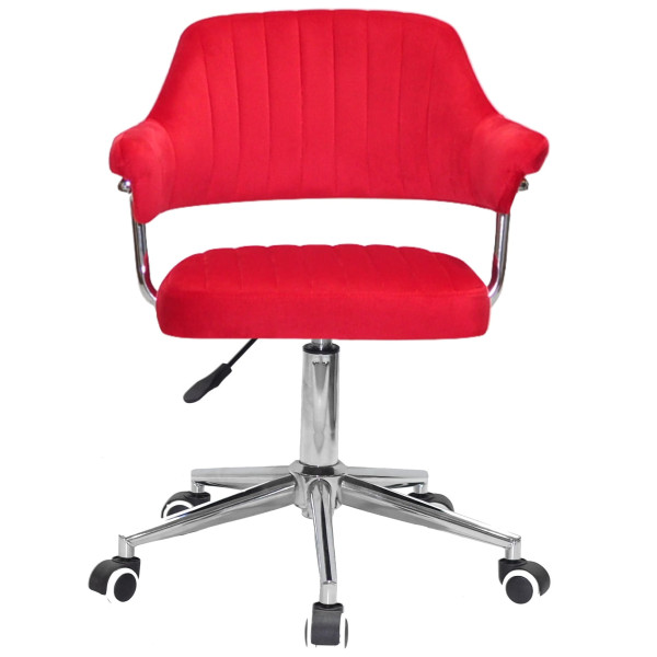 Стілець Onder Mebli Jeff MODERN OFFICE Червоний B-1016 Оксамит-1