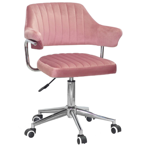 Стілець Onder Mebli Jeff MODERN OFFICE Пильна Троянда B-1030 Оксамит-0