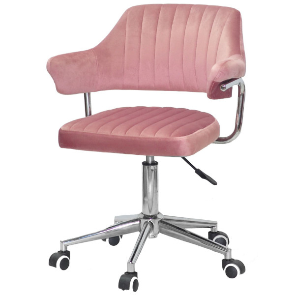 Стілець Onder Mebli Jeff MODERN OFFICE Пильна Троянда B-1030 Оксамит-1