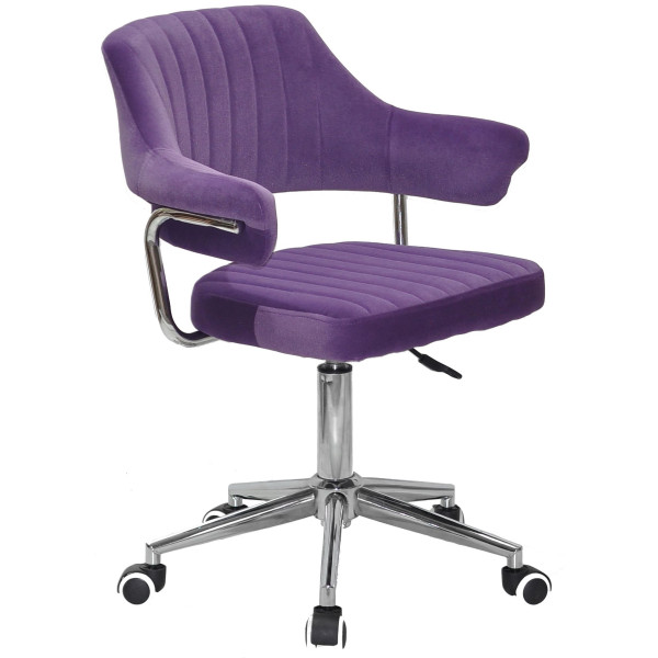 Стул Onder Mebli Jeff MODERN OFFICE Пурпурный B-1013 Бархат-0