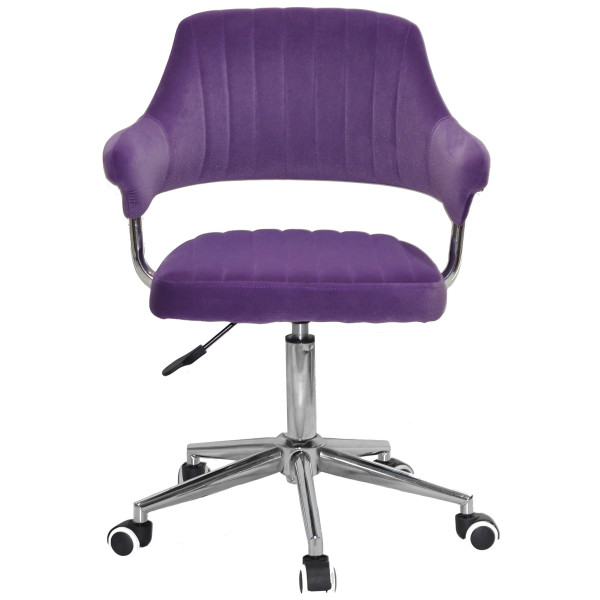Стул Onder Mebli Jeff MODERN OFFICE Пурпурный B-1013 Бархат-1