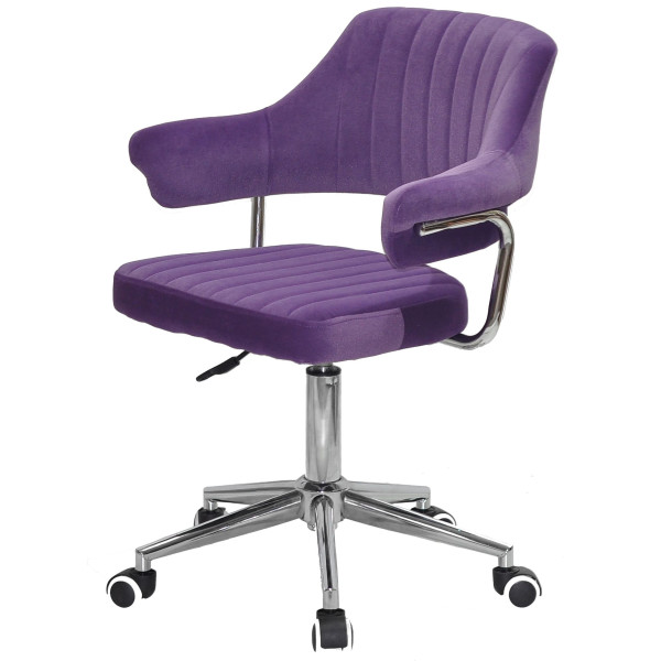 Стул Onder Mebli Jeff MODERN OFFICE Пурпурный B-1013 Бархат-2