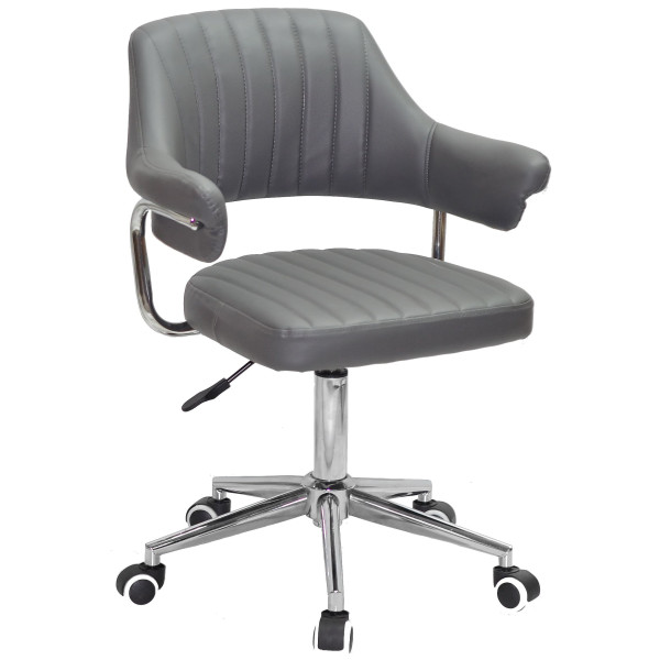 Стілець Onder Mebli Jeff MODERN OFFICE Сірий 1001 Екошкіра-0