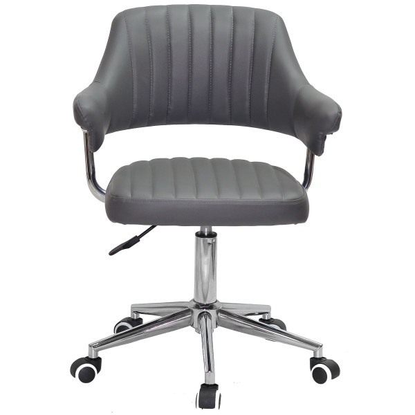 Стілець Onder Mebli Jeff MODERN OFFICE Сірий 1001 Екошкіра-1