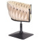 Стілець Onder Mebli LOLA 4-BK-Base Бежевий UC-902 Оксамит-2-thumb