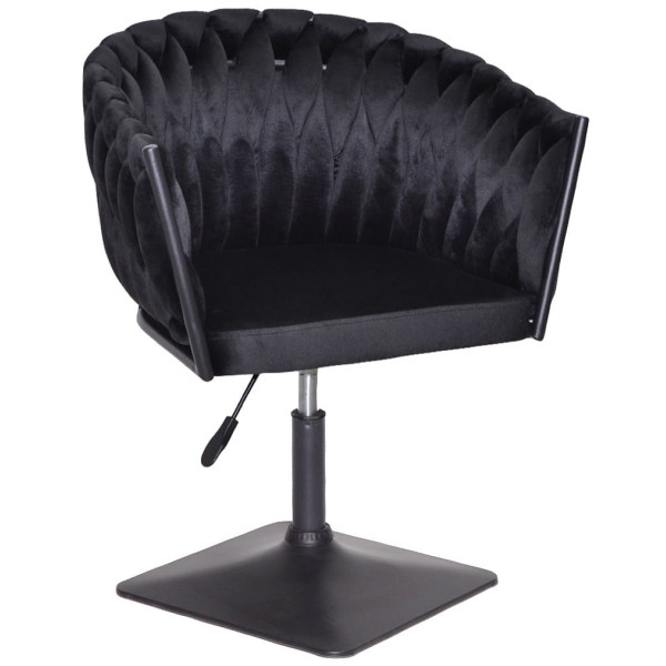 Стул Onder Mebli LOLA 4-BK-Base Черный UC-904 Бархат-0