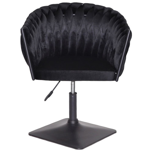 Стул Onder Mebli LOLA 4-BK-Base Черный UC-904 Бархат-1