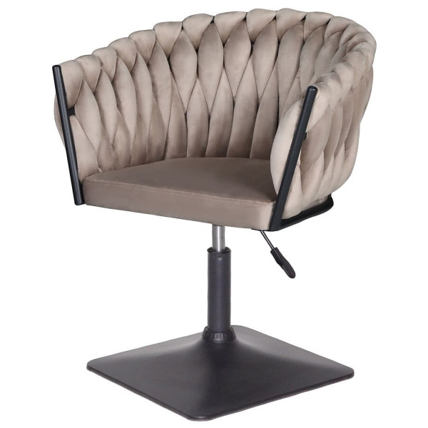 Стул Onder Mebli LOLA 4-BK-Base Кофе UC-912 Бархат-1